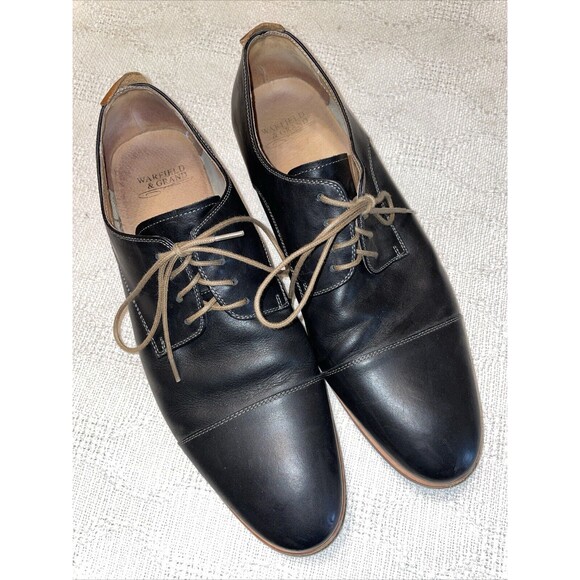 Warfield & Grand Men’s Dress Shoes Size 10.5 M Black Leather Oxfords Business main image 5